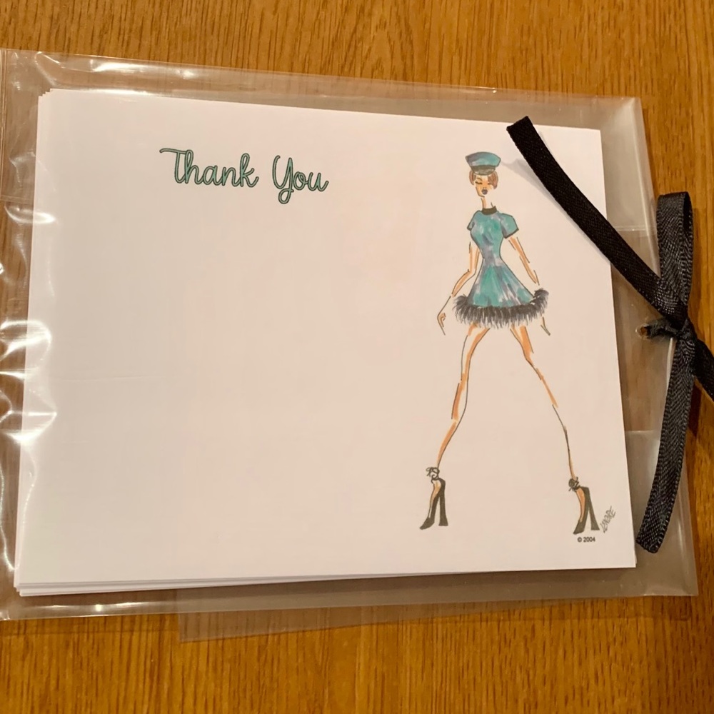 Fashion Diva handmade notecards set of 20 - Picture 4 of 4